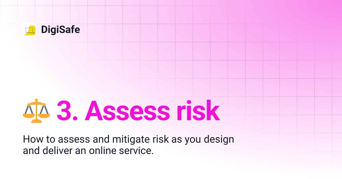 ⚖️ 3. Assess risk | DigiSafe